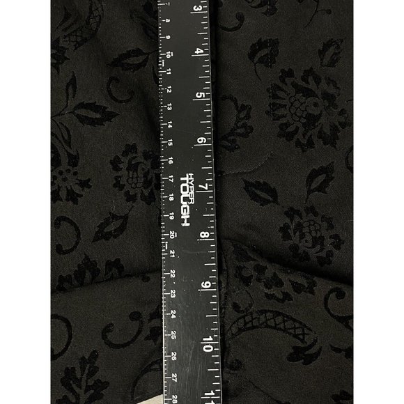 Equestrian Designs Women’s Black Two Tone‎ Floral Trouser Career Pants Size S - Picture 8 of 11